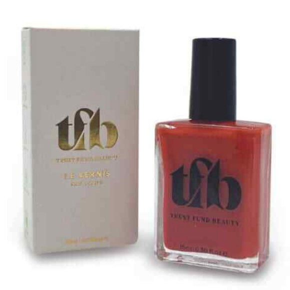 Drunken Meltdown Nail Polish by Trust Fund Beauty - coral, vegan, cruelty-free - Picture 2 of 4